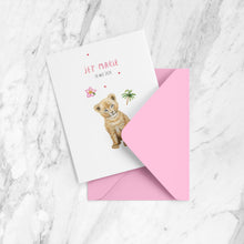 Load image into Gallery viewer, Birth announcement lion girl - sample
