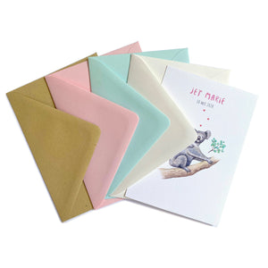 Geboortekaartje flamingo meisje - sample